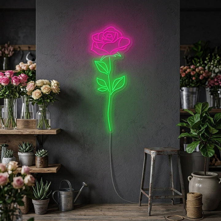 "Roze Roos" Neonbord