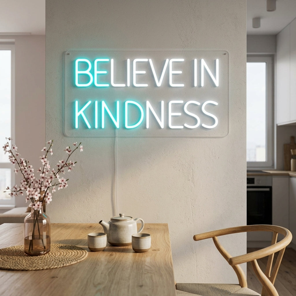 "DELIEVE IN KINDNESS" Neon Verlichting