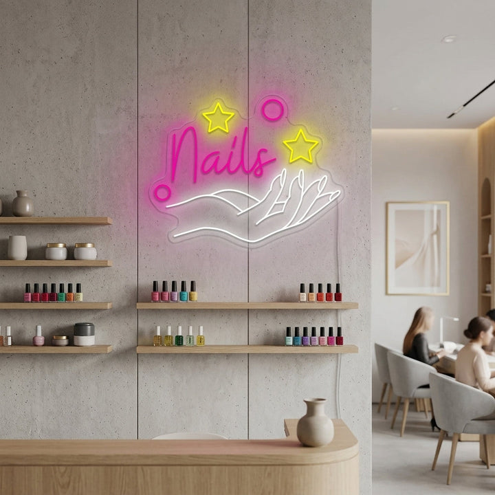 "Nagel Salon" Neonbord