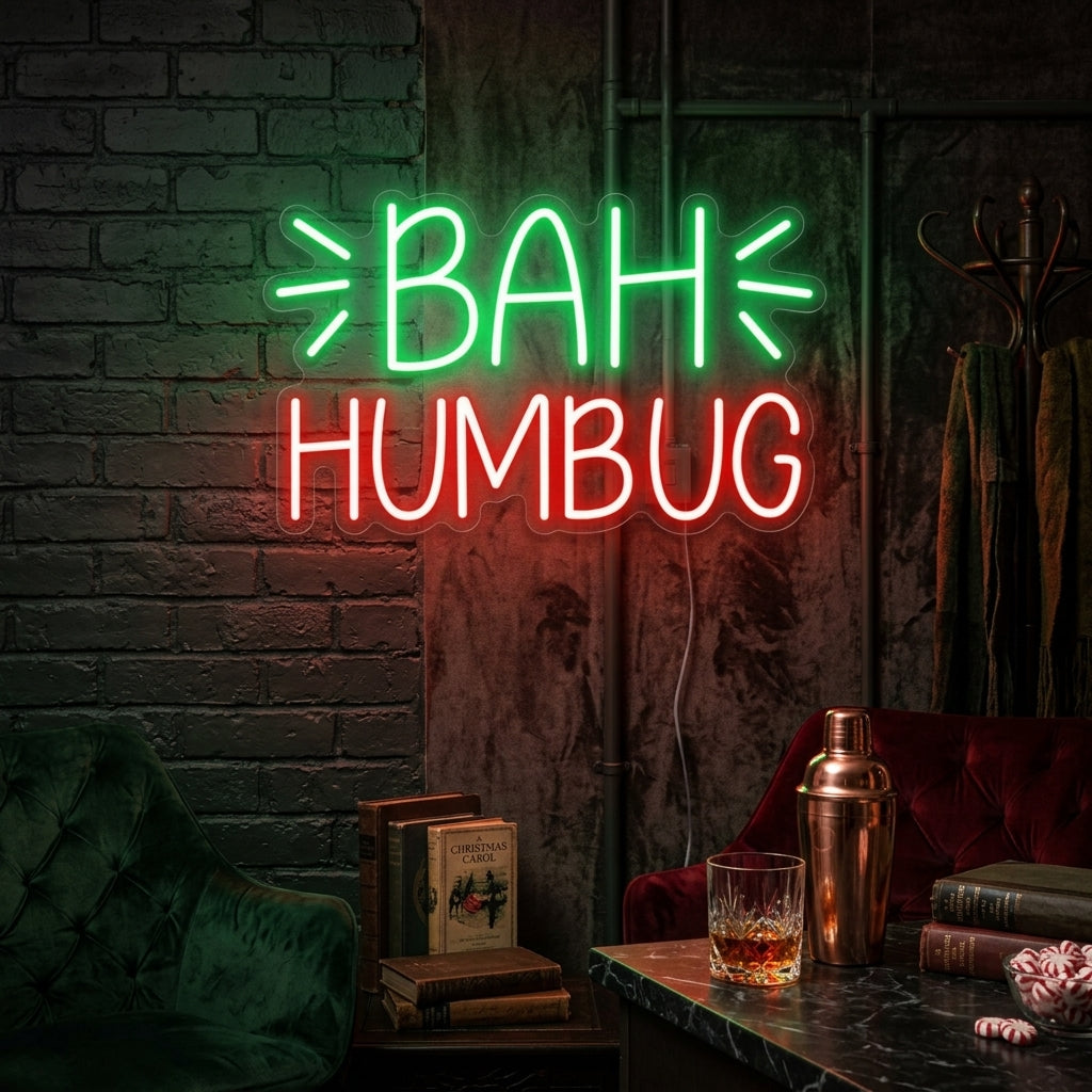 "Bah Humbug" Neon Verlichting