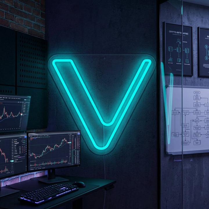 "Vet Vechain-Logo" Neon Verlichting