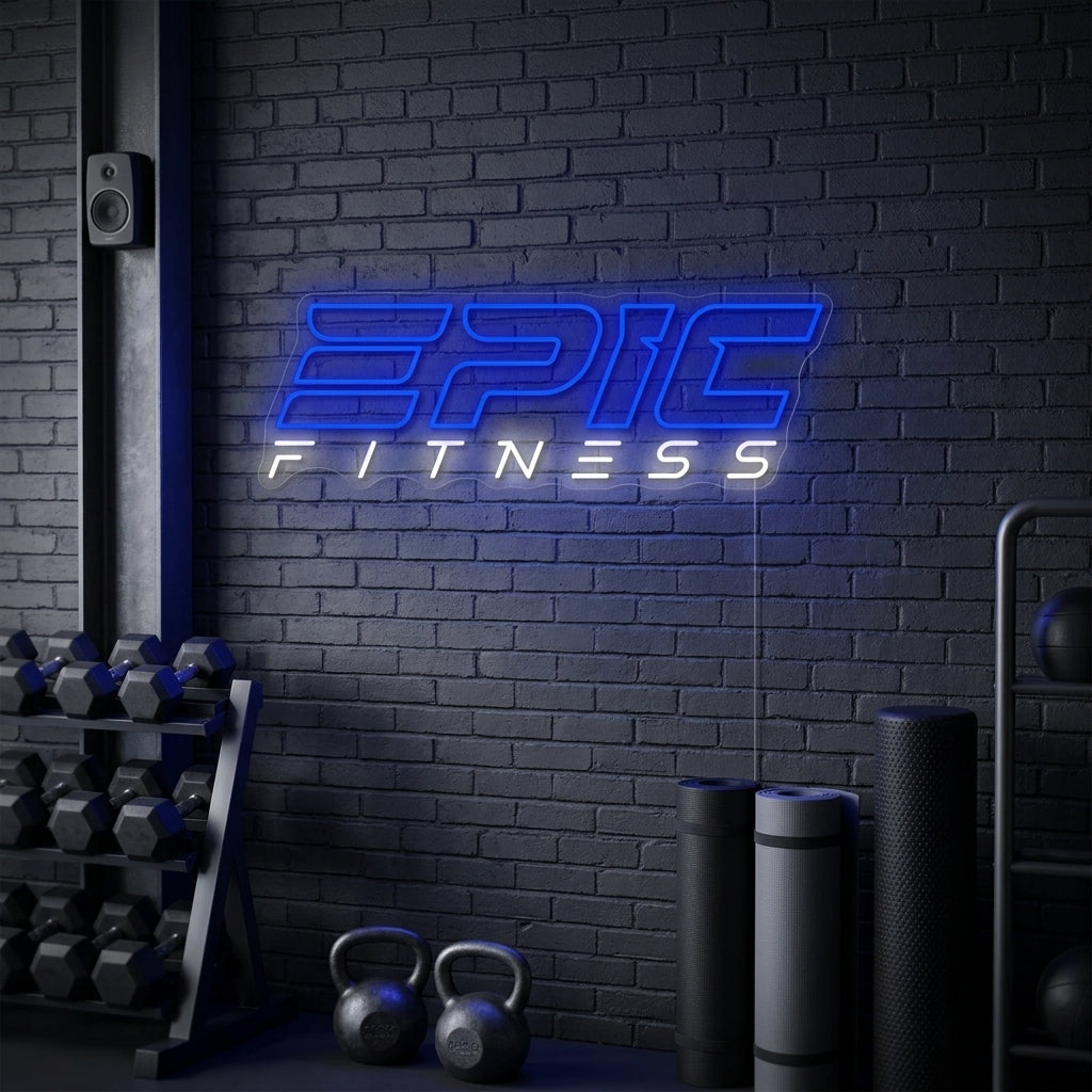 "Epic Fitness" Neonbord
