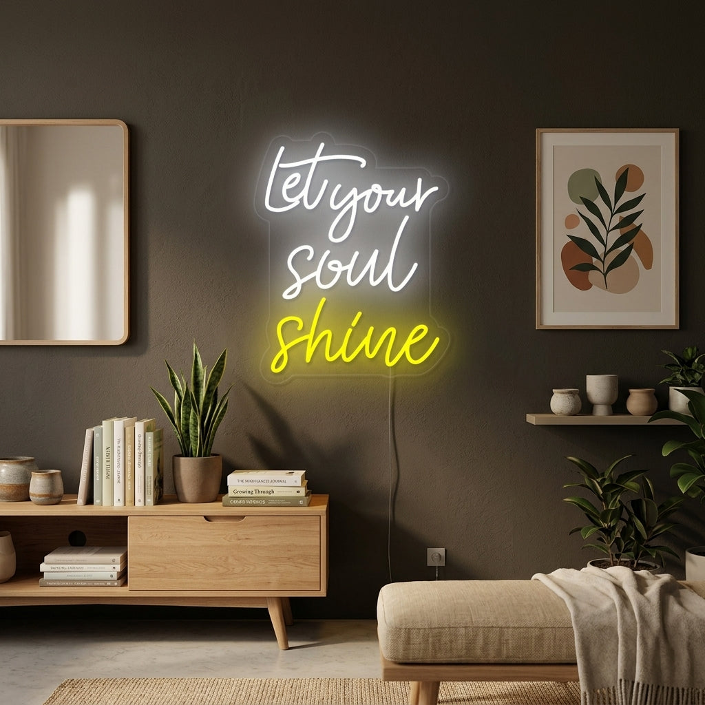 "Let Your Soul Shine" Neon Verlichting