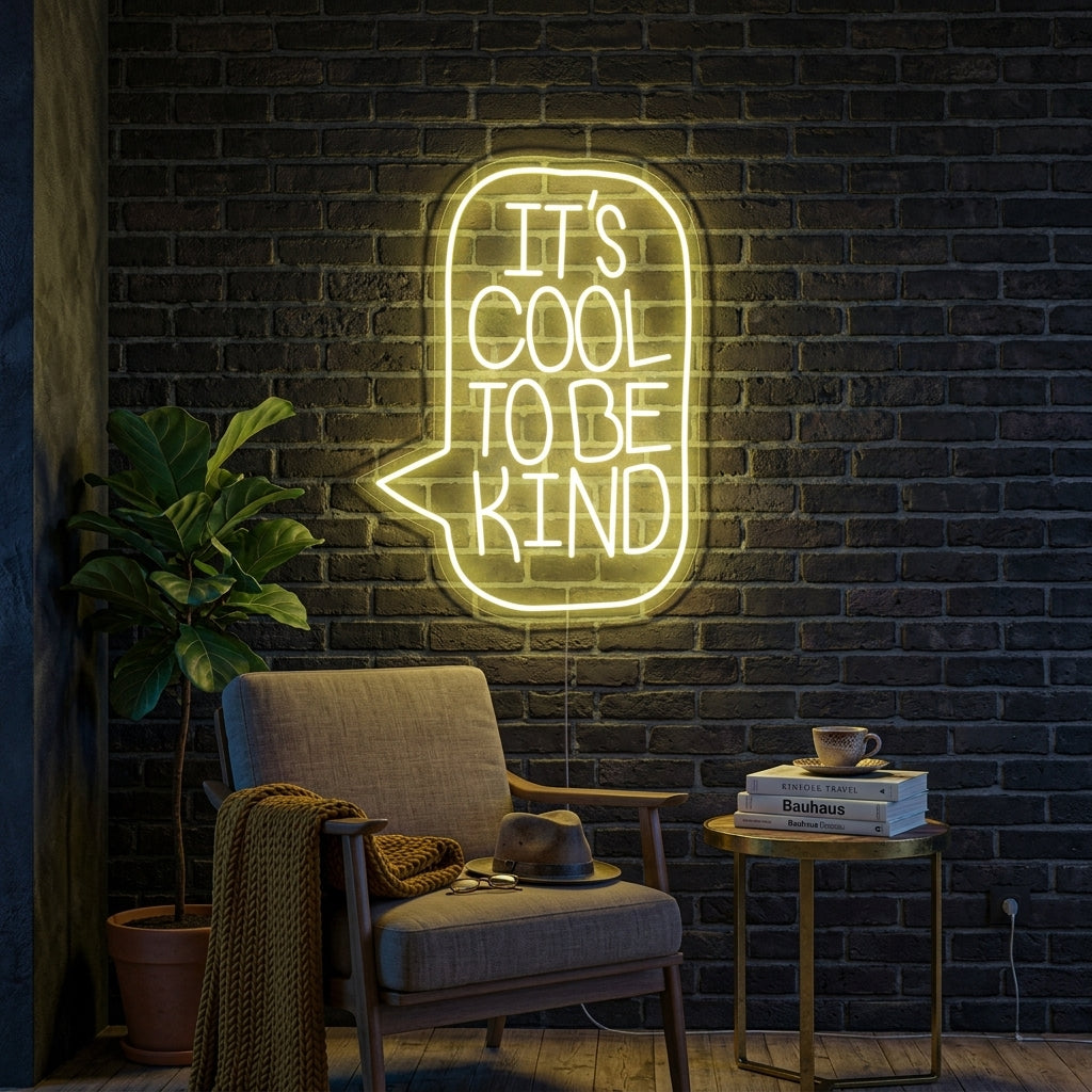 "Its Cool To Be Kind" Neon Verlichting