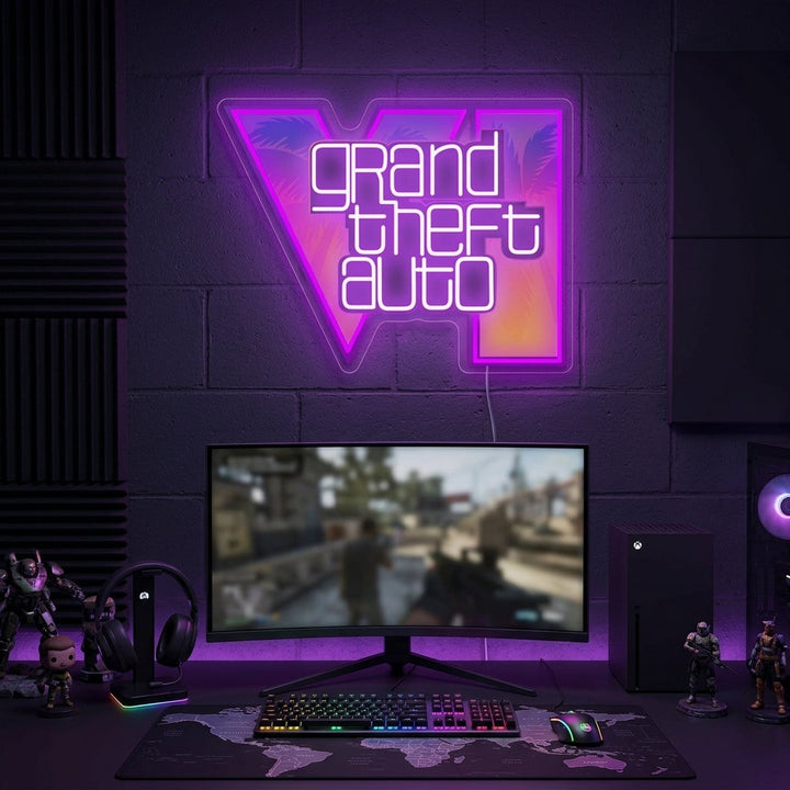 "Grand Theft Auto" Neonbord