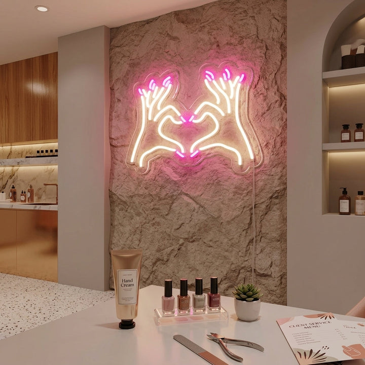"Nagelsalon" Neon Verlichting