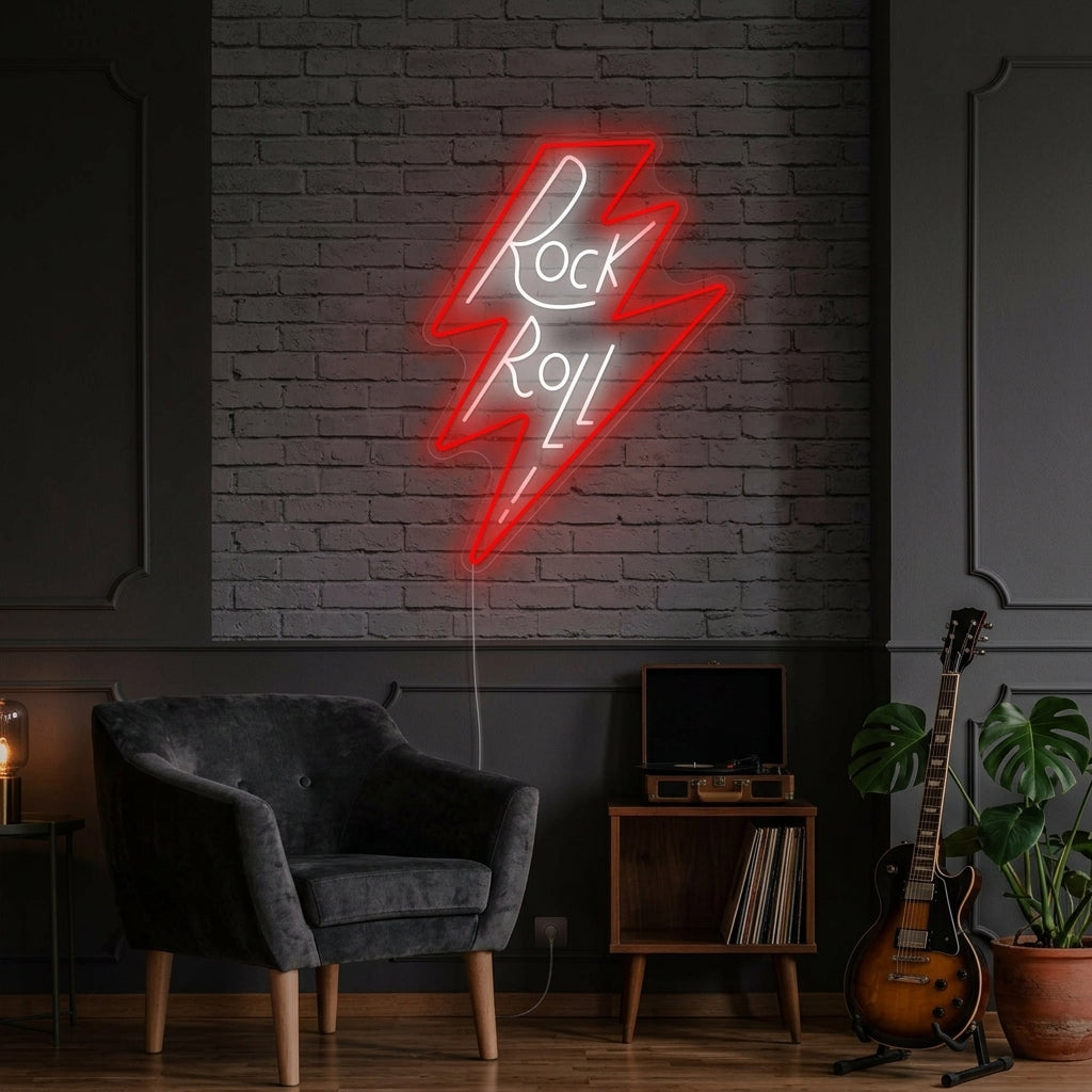 "Rock Roll" Neonbord