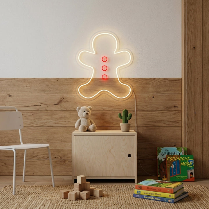 "Peperkoek Man, Kinderen Kamer Decor" Neon Verlichting