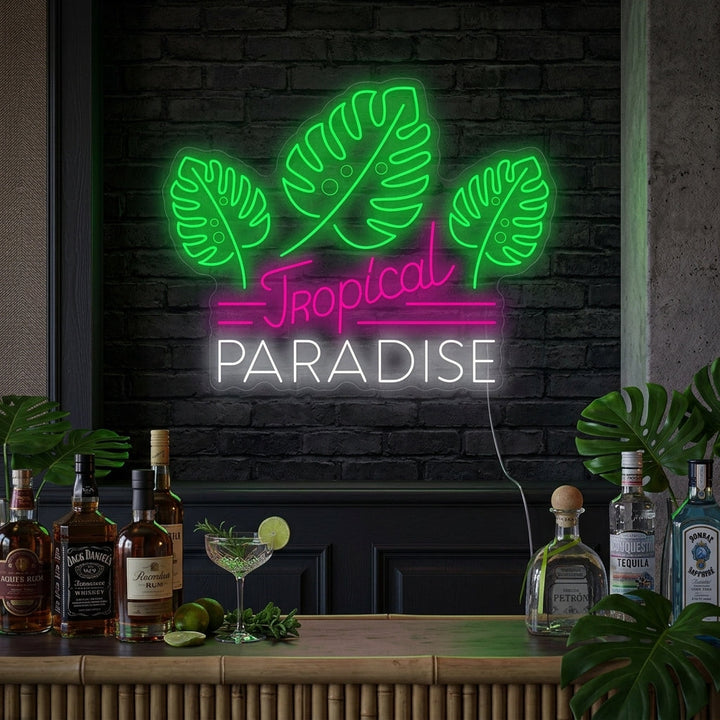 "Tropical Paradise" Neonbord