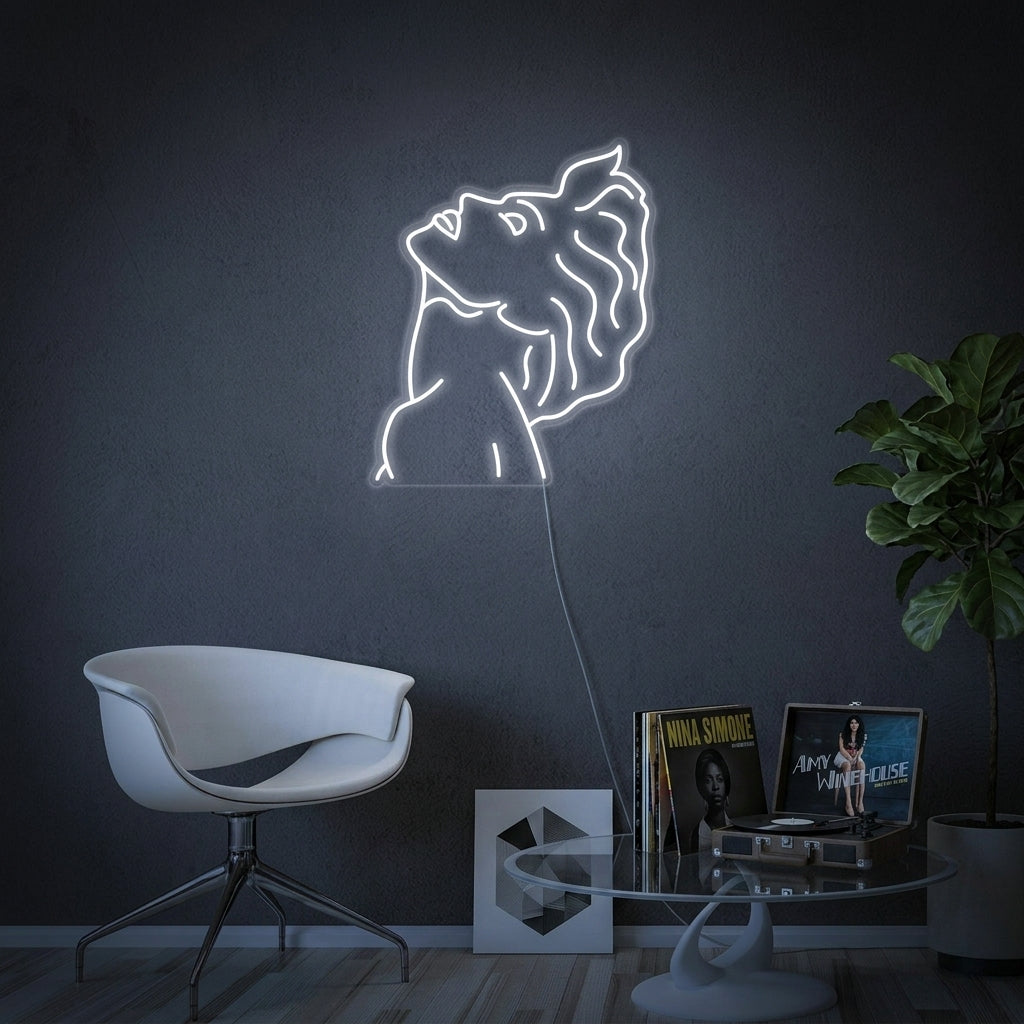 "Popart Zanger" Neon Verlichting