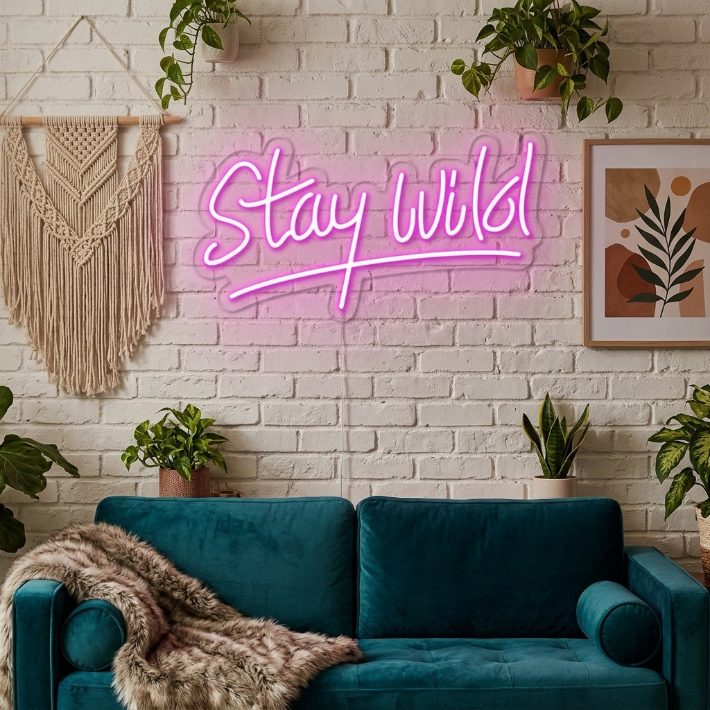 "Stay Wild" Neon Verlichting