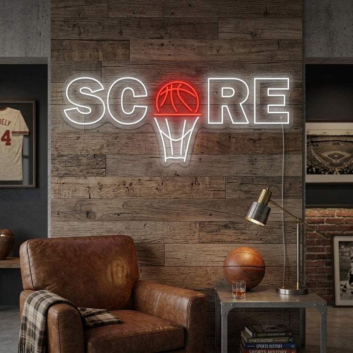 "Basketbal Score" Neonbord
