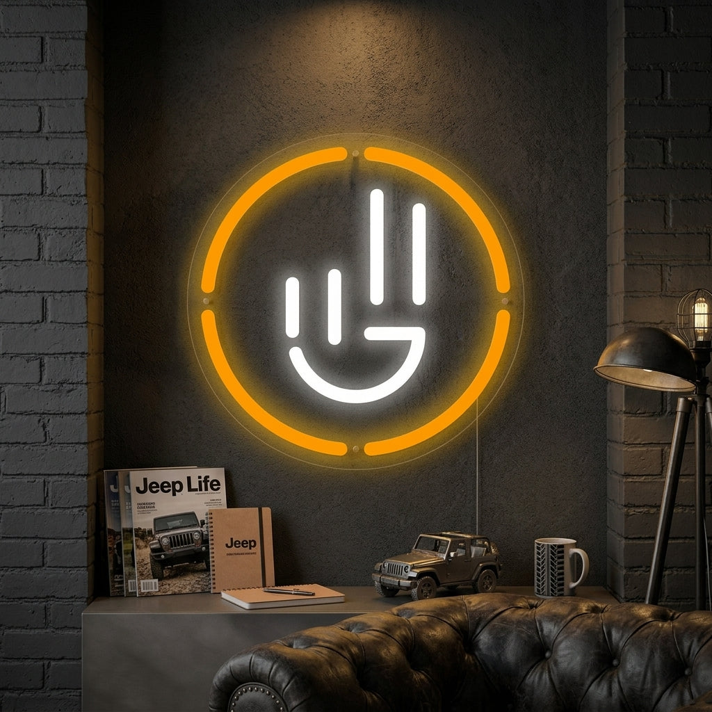 "Jeep Wave Klantenserviceprogramma" Neon Verlichting