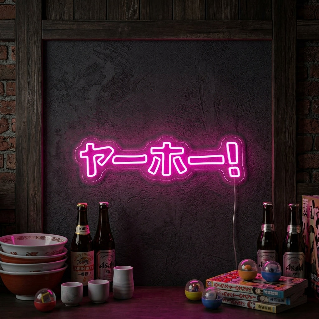 "JAPANESE KATAKANA YAHOO" Neon Verlichting