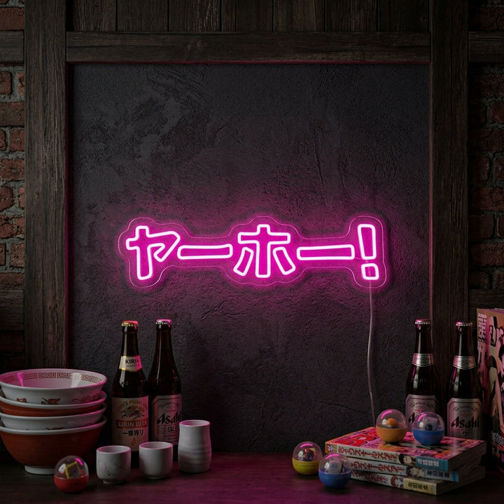 "JAPANESE KATAKANA YAHOO" Neon Verlichting