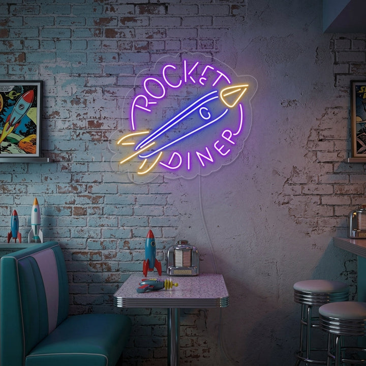 "Rocket Diner" Neon Verlichting