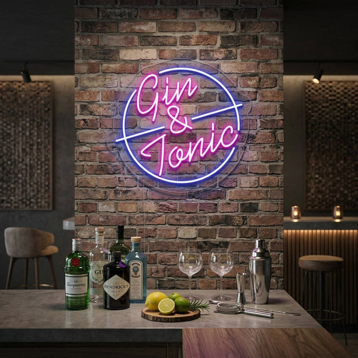 "Gin Tonic Bar" Neon Verlichting