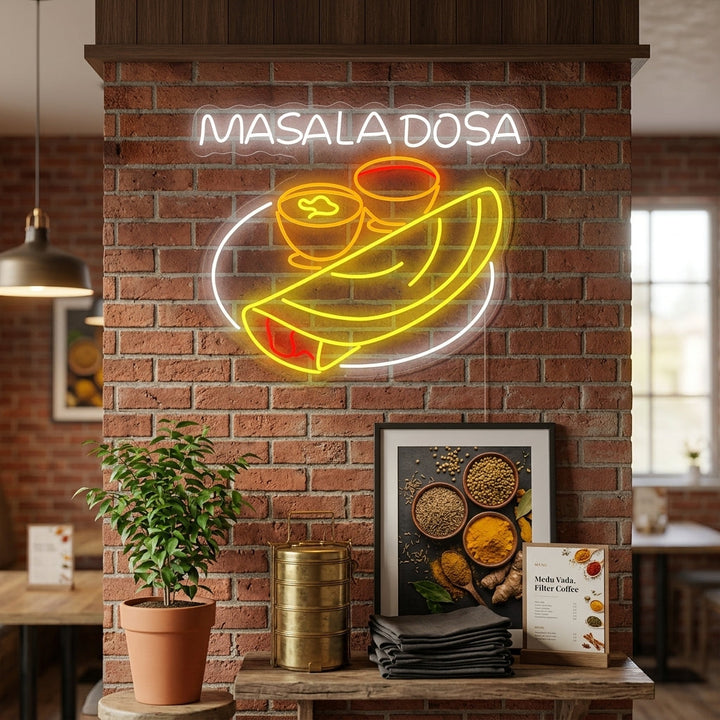 "Masala Dosa" Neonbord