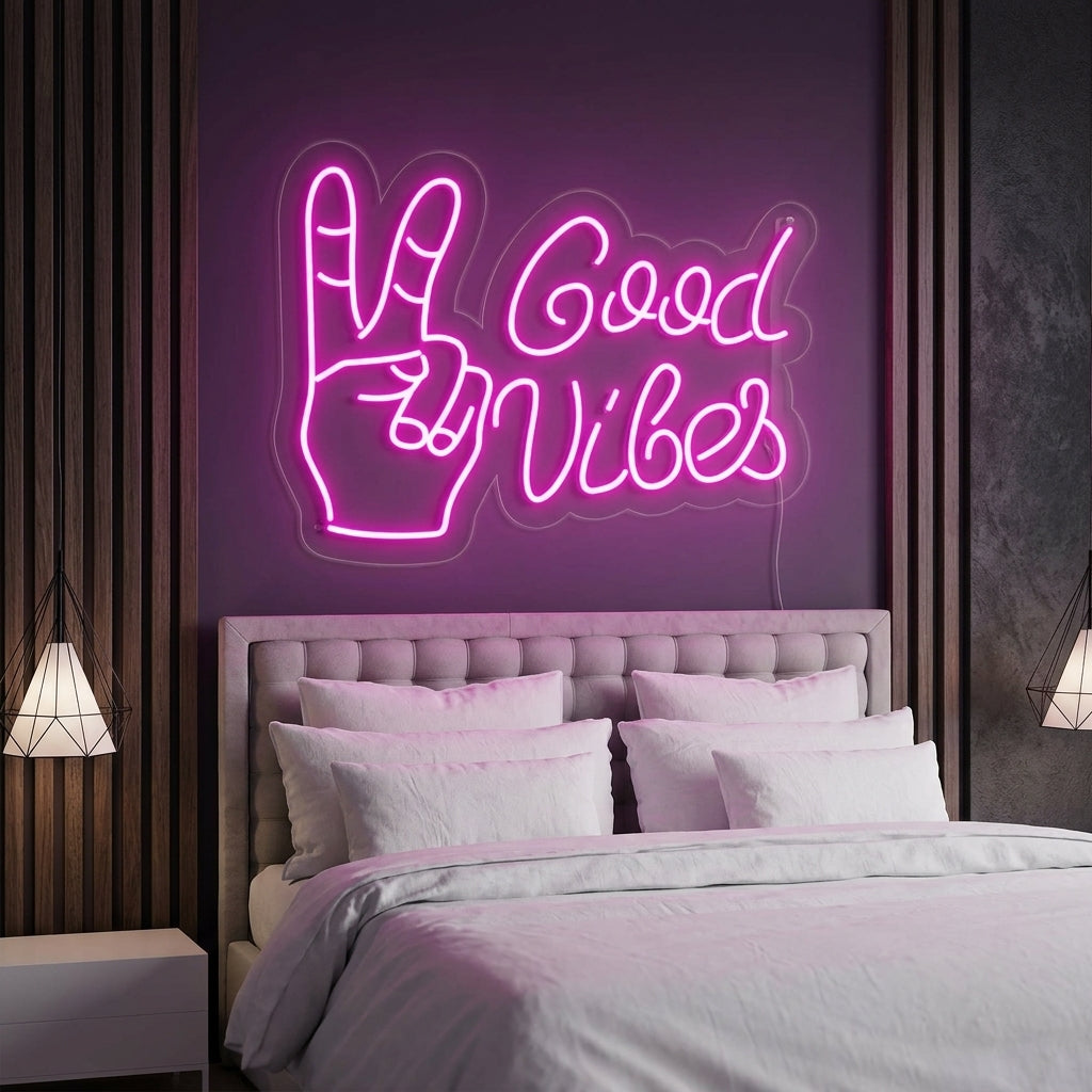 "Good Vibes With Yes" Neon Verlichting
