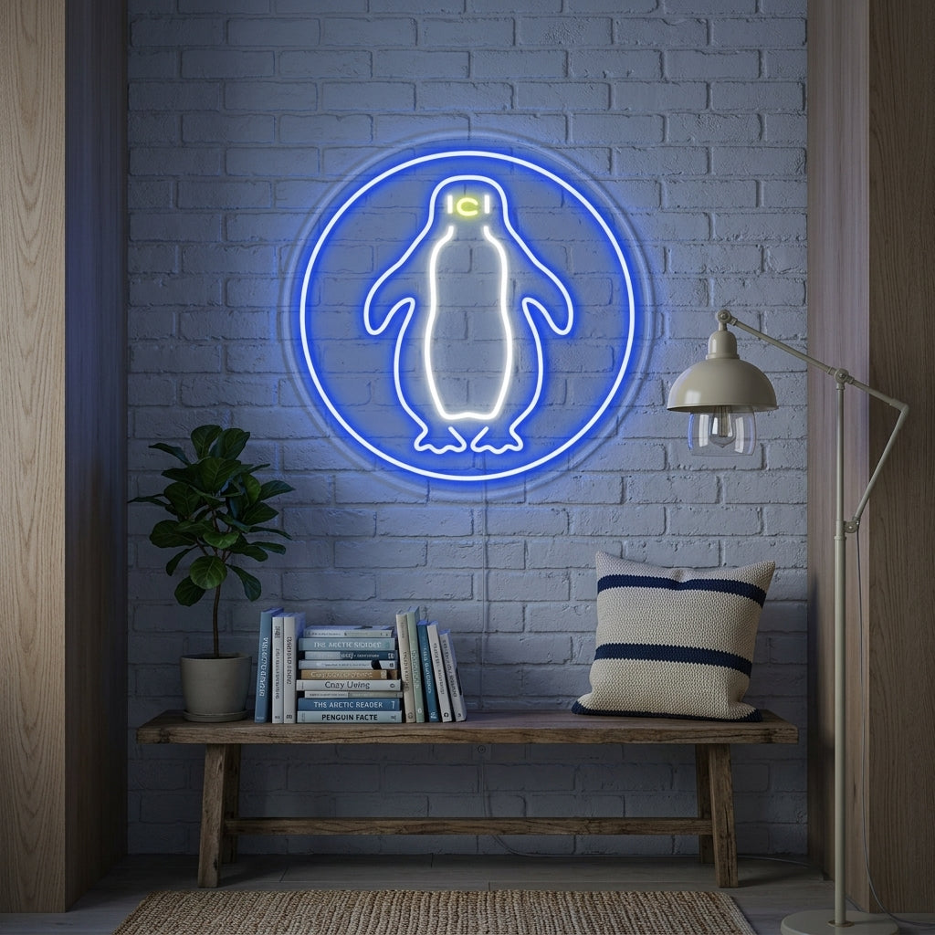 "Pinguïn" Neon Verlichting