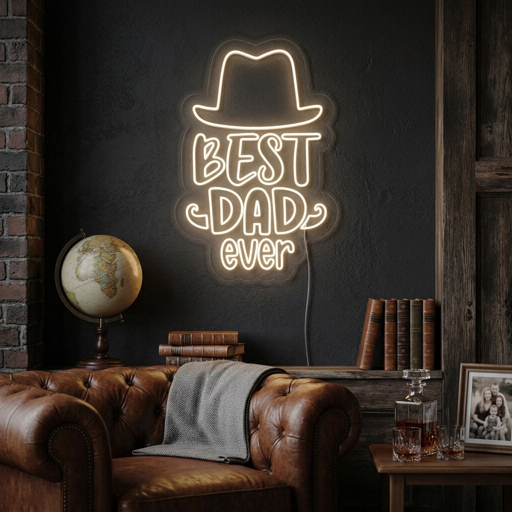 "Best Dad Ever" Neon Verlichting