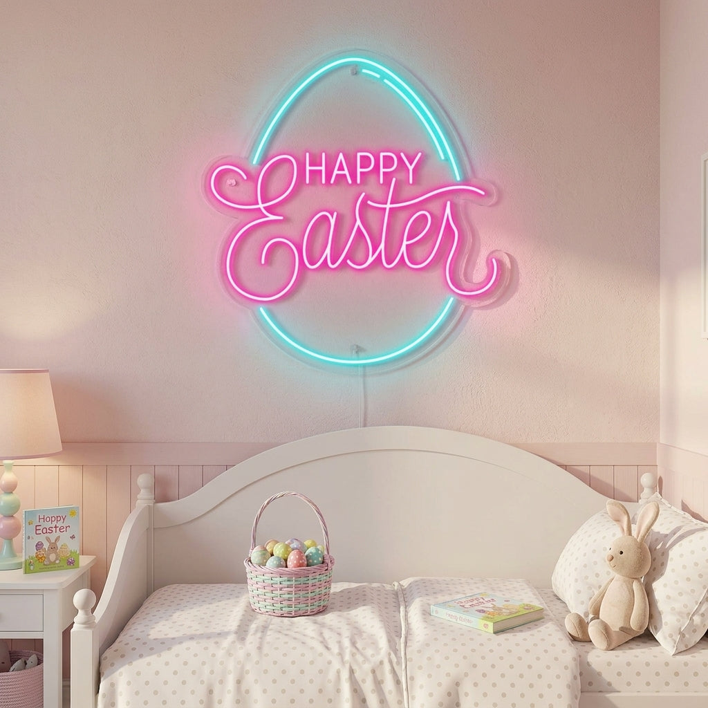 "Ei, Happy Easter" Neon Verlichting