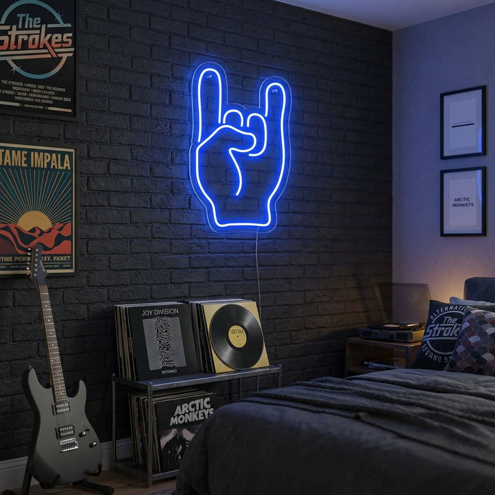 "Rock Hand" Neon Verlichting
