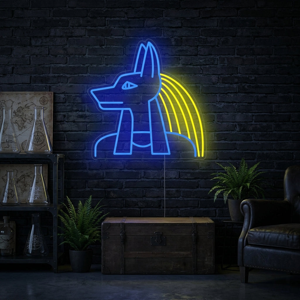 "Egypte Anubis God" Neon Verlichting