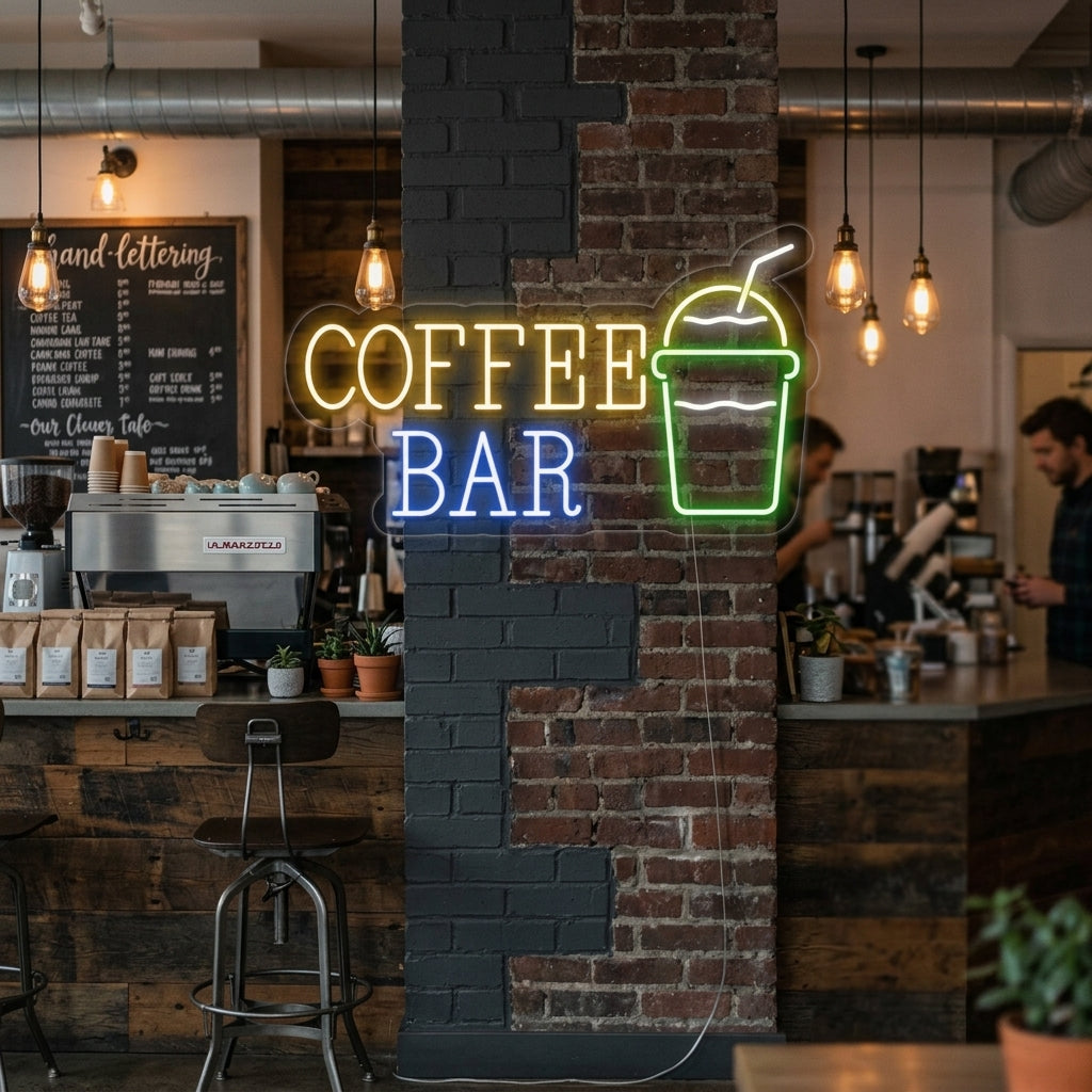 "Koffiekop, Coffee Bar" Neon Verlichting