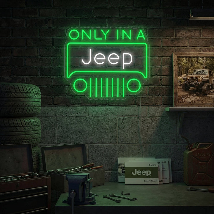 "Only In A Jeep" Neon Verlichting