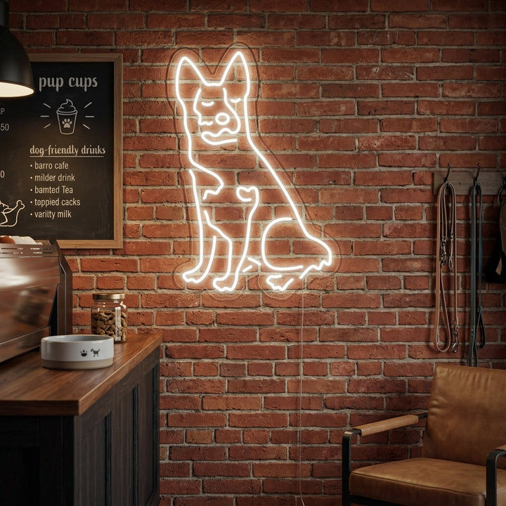 "Drovers Hond" Neon Verlichting