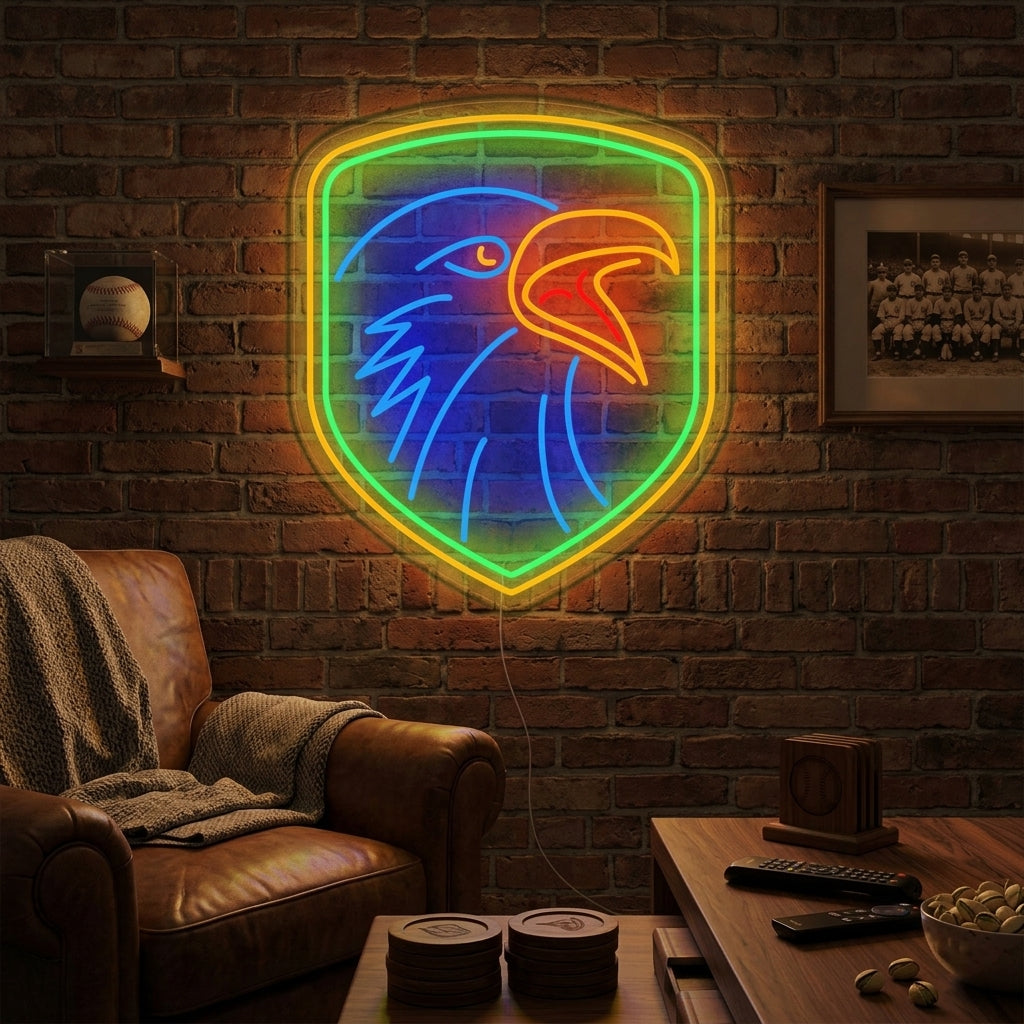 "Adelaar Met Shiled" Neon Verlichting