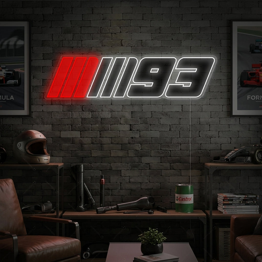 "Marc Marquez 93 Race-logo" Neonbord