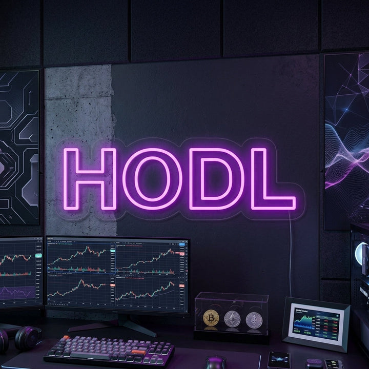 "Hodl Cryptocurrency" Neon Verlichting