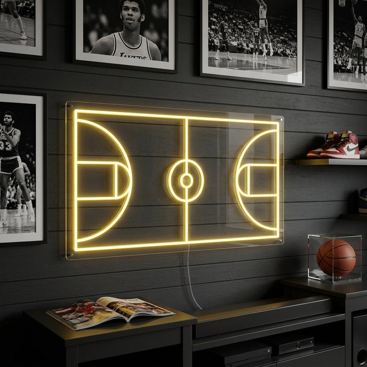 "Basketbalveld" Neon Verlichting