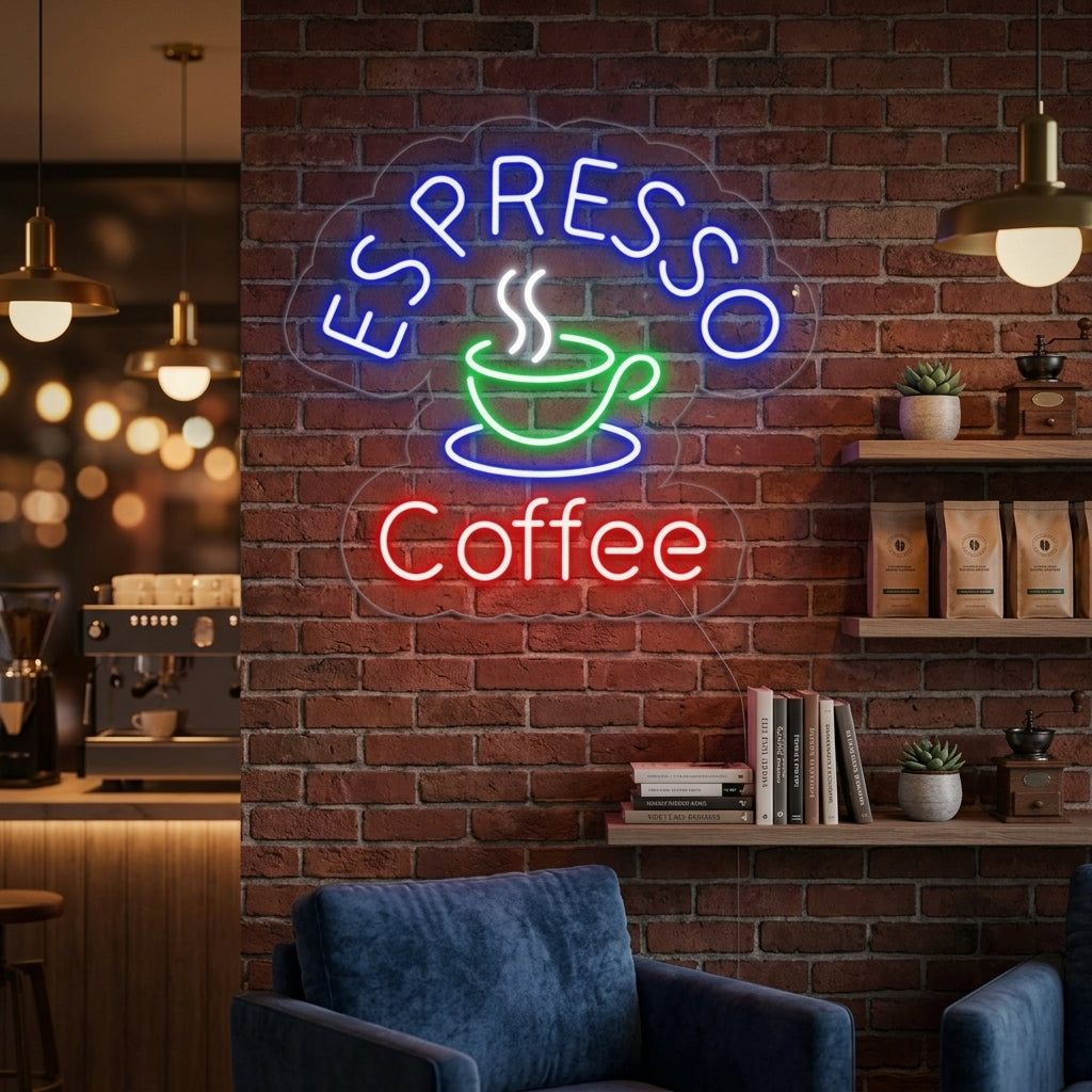 "Espresso Coffee" Neon Verlichting