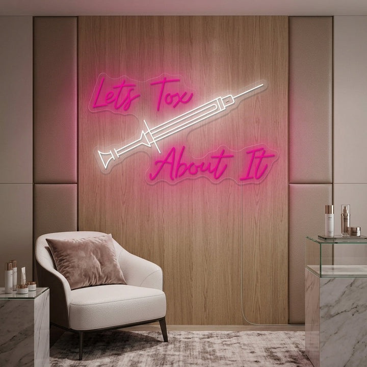 "Lets Tox About It" Neonbord
