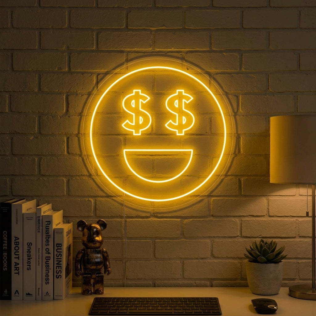 "Geld Ogen" Neon Verlichting