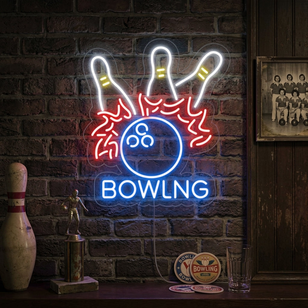 "Bowlingbal" Neon Verlichting
