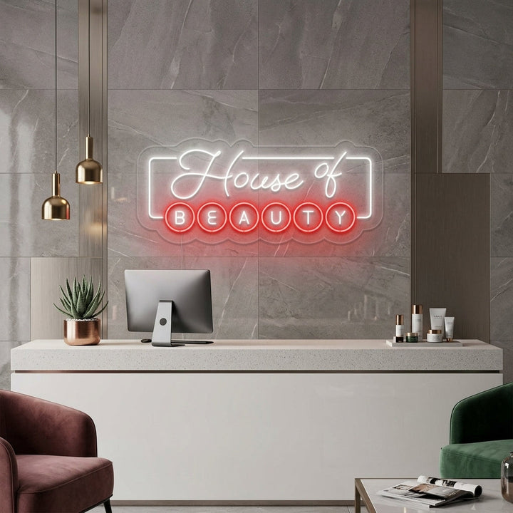 "House of Beauty" Neon Verlichting