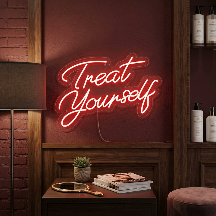 "Treat Yourself" Neon Verlichting