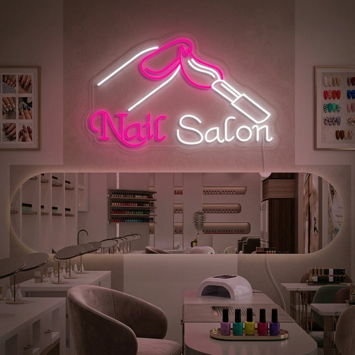 "Nails Salon" Neon Verlichting