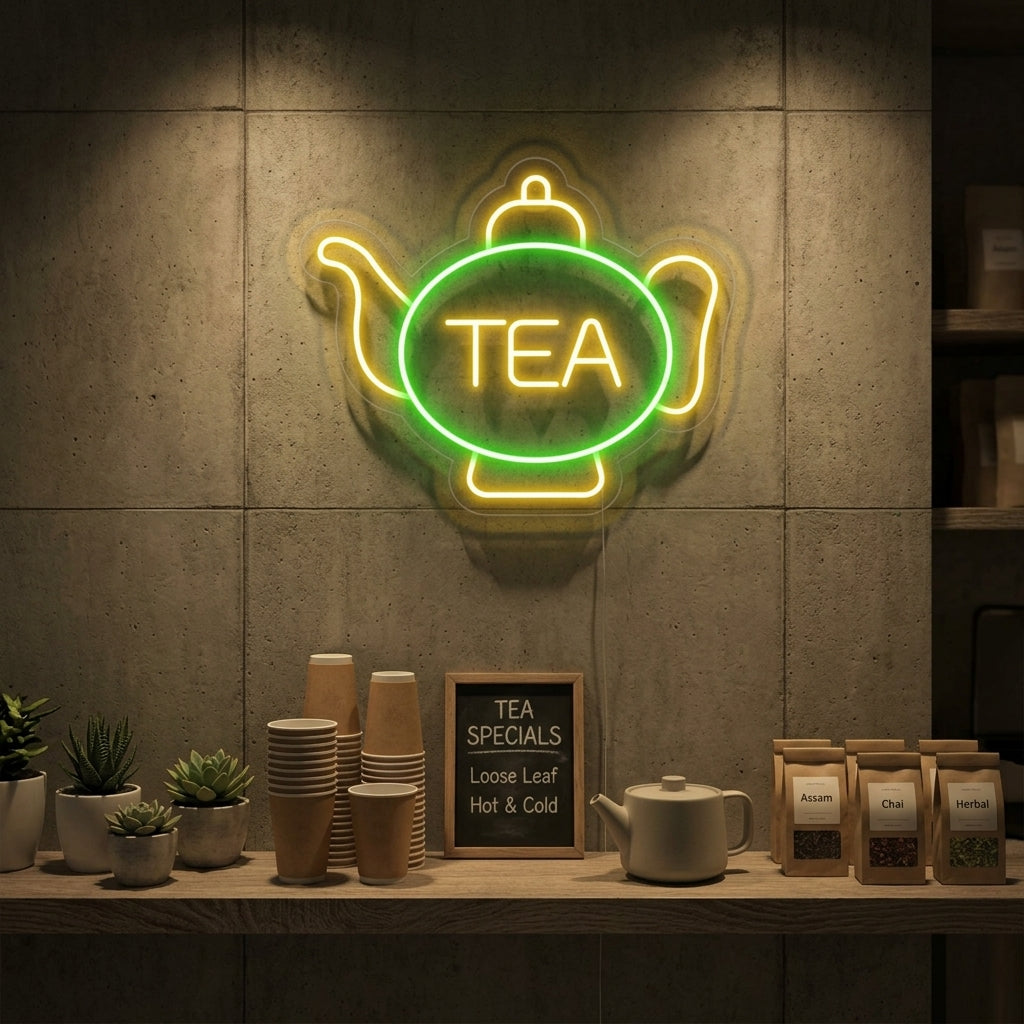"Tea, Theekopje" Neon Verlichting