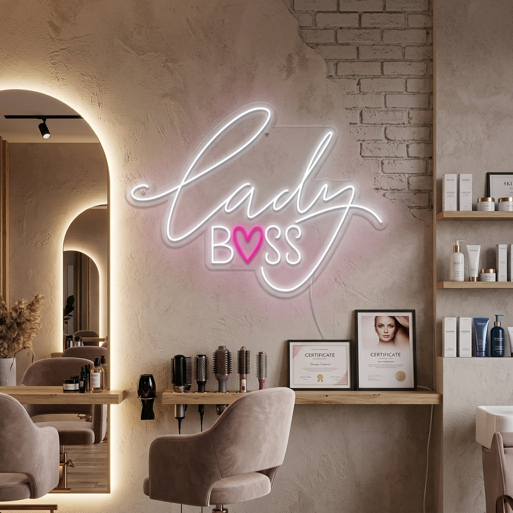 "Lady Boss" Neon Verlichting