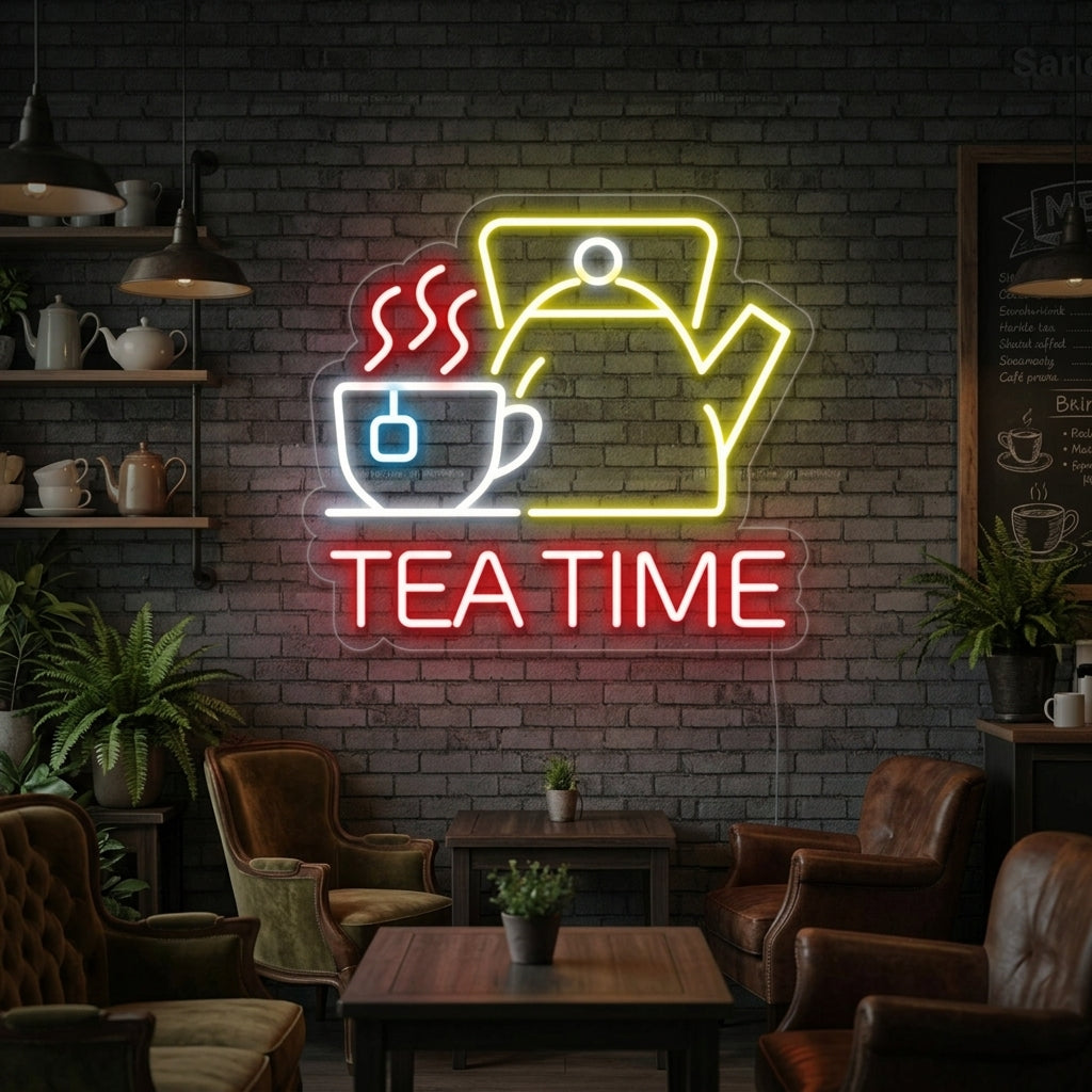 "Tea Time" Neon Verlichting