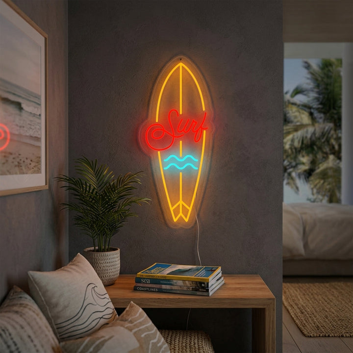 "Surfplank Sportuitrusting" Neon Verlichting