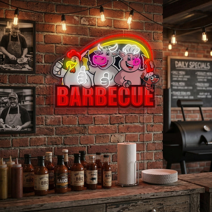 "Barbecue" Neonbord