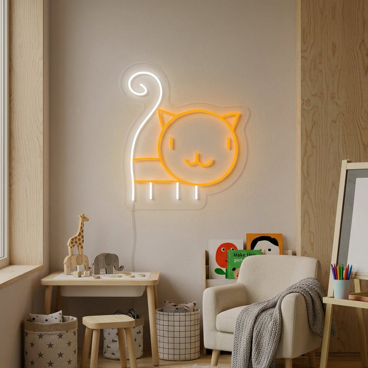"Kattenwelpje, Kinderkamer Decor" Neon Verlichting