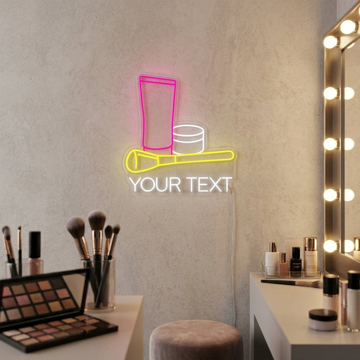 "Aangepaste Tekst En Cosmetische Make-Up Schoonheidssalon" Neon Verlichting
