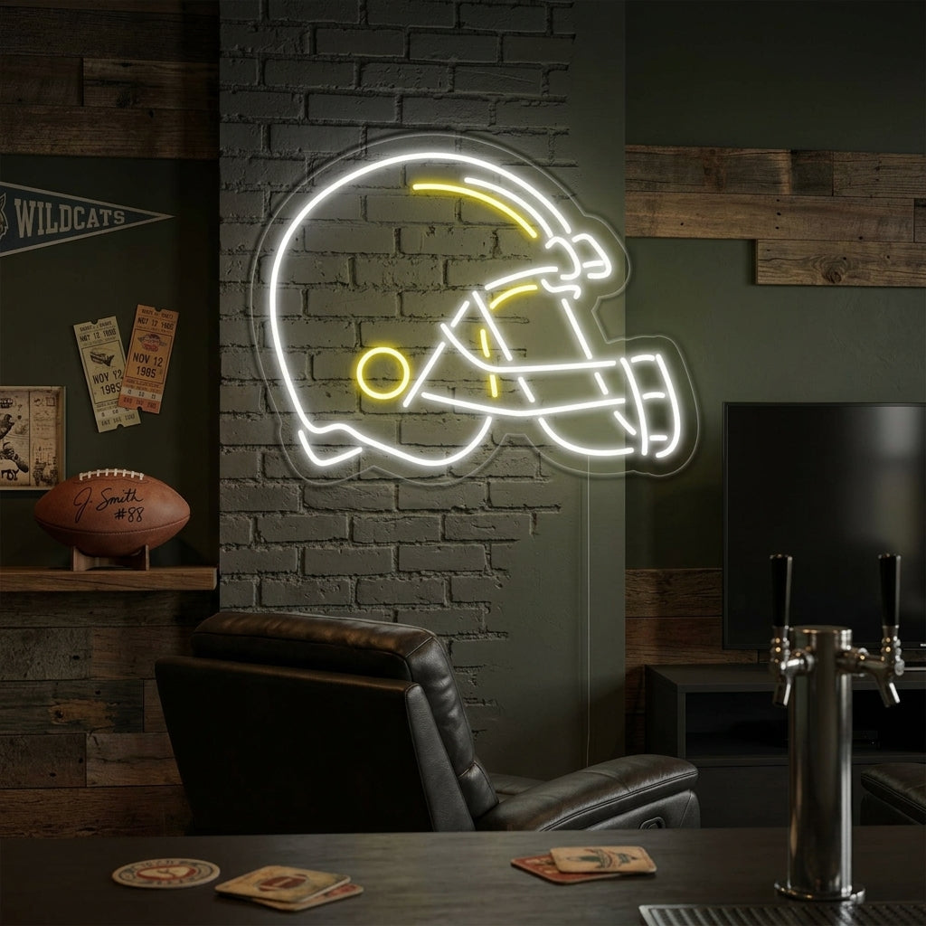 "Voetbalhelm" Neon Verlichting